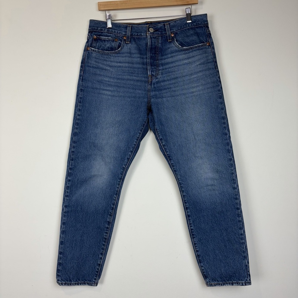 Levi's Premium Jeans Womens 31 Blue Wedgie Straight Button Fly Waterless‎ Rigid